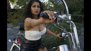 Alone Aunty takes ride on Motorcycle nude - Maya