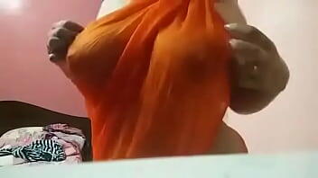 Saree boobs live show Indian