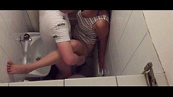 Hot gf twerking in a public toilet